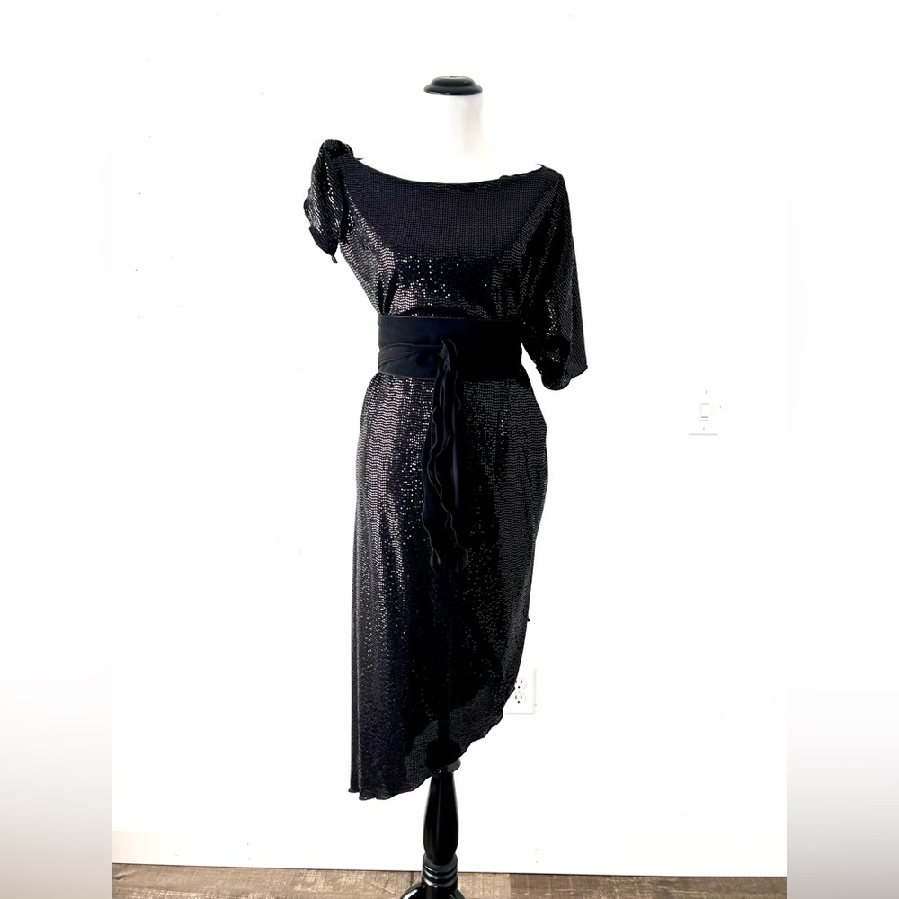 ByVinnik DESIGNER black shimmer Cabaletta dress
